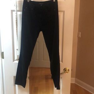 Velvet straight legged pants